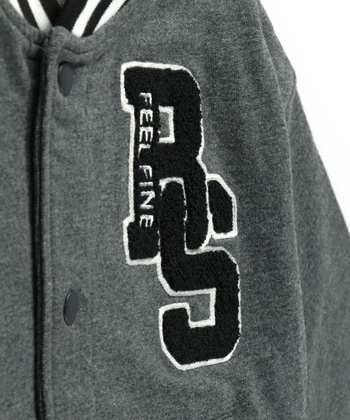 BRANSHES（ブランシェス）の「スタジャン風ジャケット（スタジャン・キッズ・杢グレー・140/120/100/110/150/130/160）」の14枚目の写真