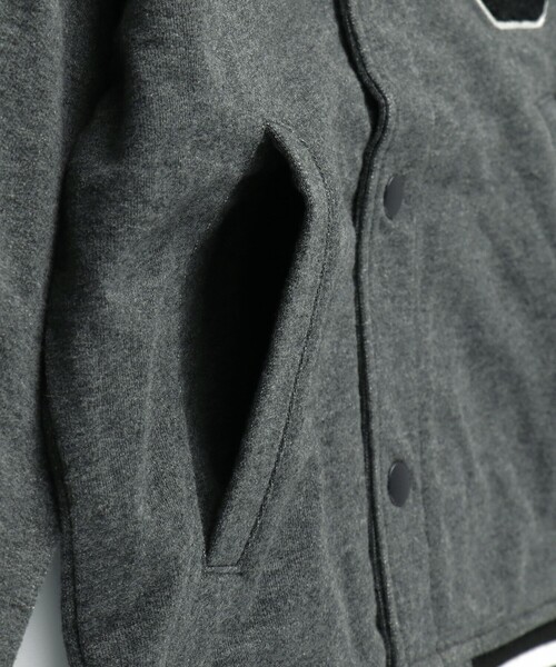 BRANSHES（ブランシェス）の「スタジャン風ジャケット（スタジャン・キッズ・杢グレー・140/120/100/110/150/130/160）」の15枚目の写真