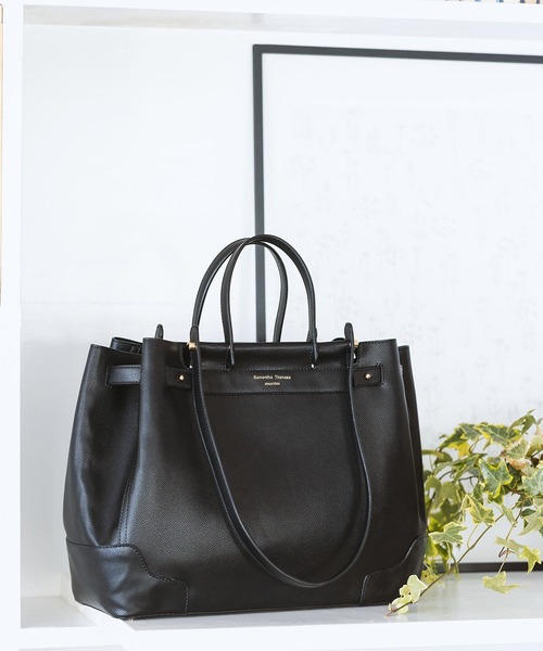 Samantha Thavasa（サマンサタバサ）の「ダブルハンドルトートバッグ（トートバッグ・レディース・カーキ/ブラック/キャメル/ワインレッド・FREE）」の19枚目の写真