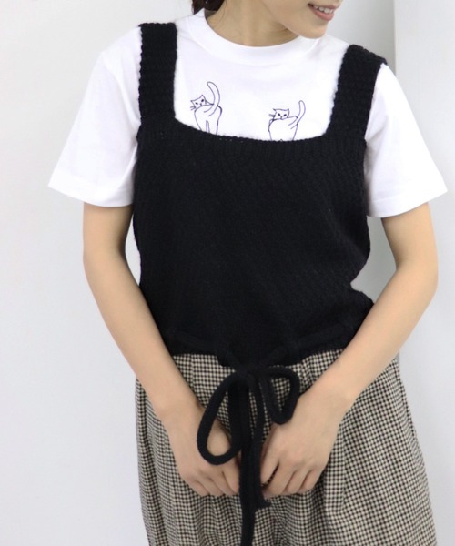 haupia（ハウピア）の「冬の贈り物 【 ニット 】（ニット/セーター・レディース・ベビーピンク/ブラック/ブルー/オフホワイト/グレー・MEDIUM）」の3枚目の写真