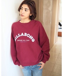 BILLABONG レディース HEAVY BARREL CROPED SWEAT CREW トレーナー 【2022年秋冬モデル】/ビラボンスウェットトレーナー