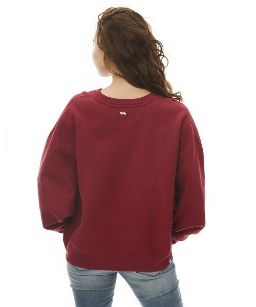BILLABONG(ビラボン)の「BILLABONG レディース HEAVY BARREL CROPED SWEAT CREW トレーナー 【2022年秋冬モデル】/ビラボンスウェットトレーナー(スウェット・レディース・ブラック/バーガンディー/グレー・MEDIUM/LARGE)」の17枚目の写真
