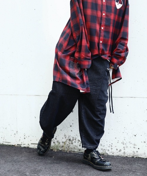 AFYF（エーエフワイエフ）の「AFYFALADIN PANT2/アラジンワイドパンツ（その他パンツ・メンズ・ブラック系その他/ブラック/ブラック系その他2/ブラック系その他5/ブラック系その他7/ブラック系その他6/ブルー系その他2・FREE）」の13枚目の写真