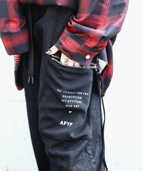 AFYF（エーエフワイエフ）の「AFYFALADIN PANT2/アラジンワイドパンツ（その他パンツ・メンズ・ブラック系その他/ブラック/ブラック系その他2/ブラック系その他5/ブラック系その他7/ブラック系その他6/ブルー系その他2・FREE）」の20枚目の写真