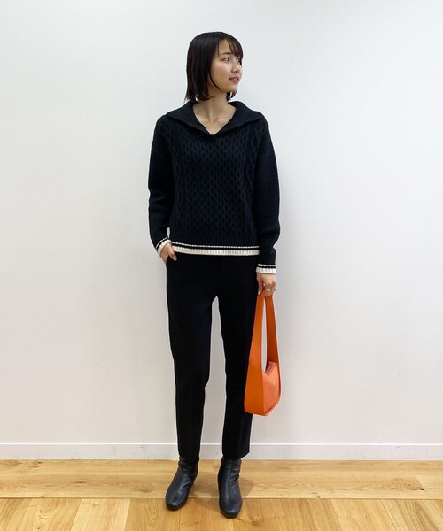 OPAQUE.CLIP(オペークドットクリップ)の「◆アシメントリ―ワンハンドルバッグ(ハンドバッグ・レディース・ボルドー/オフホワイト/ブラック・00)」の20枚目の写真