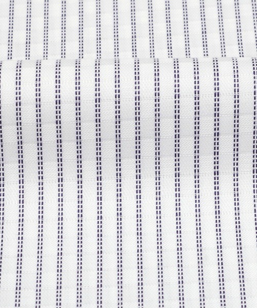 TOKYO SHIRTS（トウキョウシャツ）の「形態安定ノーアイロン ボタンダウン 長袖ビジネスワイシャツ（ビジネスシャツ・メンズ・パープル・首回り42cm-裄丈86cm/首回り43cm-裄丈82cm/首回り42cm-裄丈82cm/首回り41cm-裄丈86cm/首回り39cm-裄丈80cm/首回り37cm-裄丈84cm/首回り41cm-裄丈82cm/首回り37cm-裄丈80cm/首回り43cm-裄丈86cm/首回り39cm-裄丈84cm）」の4枚目の写真