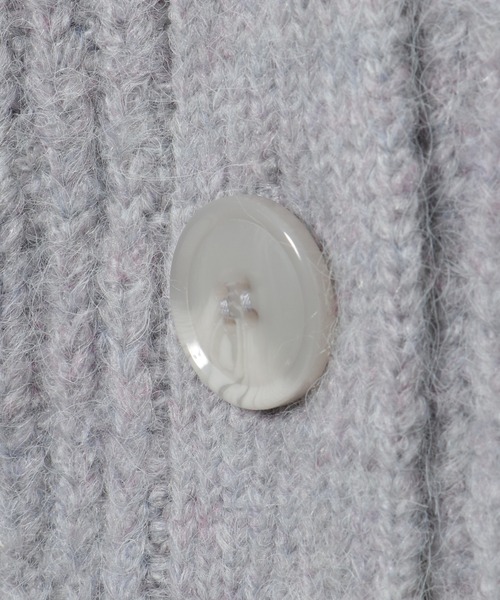 LBC(エルビーシー)の「畦Vネックカラーカディガン(カーディガン/ボレロ・レディース・ライトグレー/グリーン・M)」の17枚目の写真