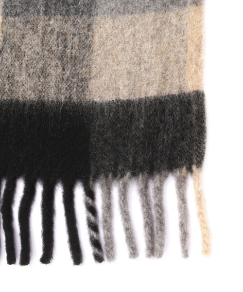 N.（N. Natural Beauty Basic）（エヌエヌナチュラルビューティーベーシック）の「【横田ひかるさん着用】◆フリンジチェックストール（ストール/ショール・レディース・チェック・ﾌﾘ-）」の7枚目の写真