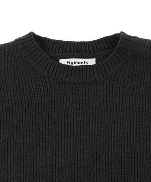 Figments（フィグメンツ）の「ダメージニット（ニット/セーター・レディース・ブラック/グレー・FREE）」の14枚目の写真