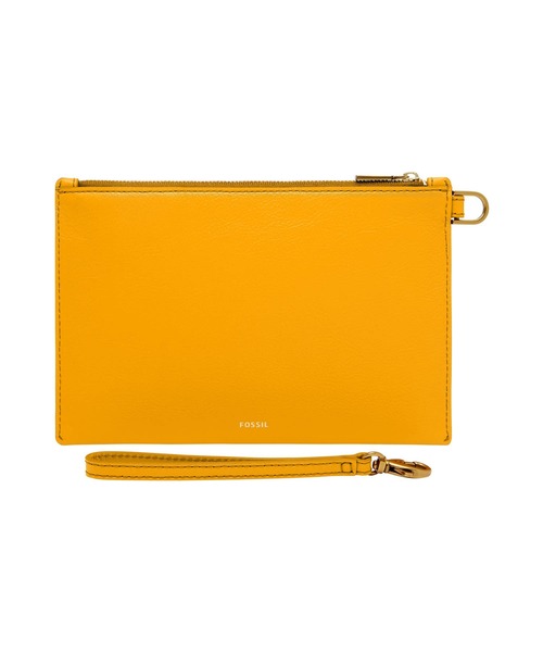 FOSSIL（フォッシル）の「フォッシル リストレット レディース レザー イエロー スマホ収納可 SLG1557717（ハンドバッグ・レディース・イエロー・FREE）」の2枚目の写真