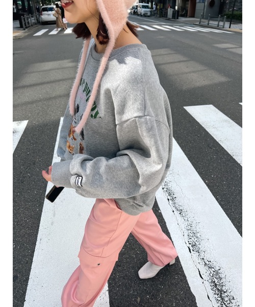 JUMELLE（ジュメロ）の「ｂｕｄｄｙスウェット（スウェット・レディース・グレー/ブラウン・FREE）」の20枚目の写真