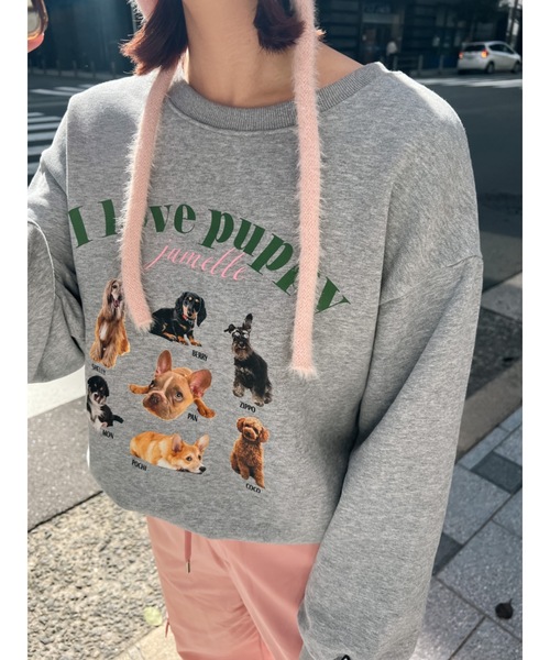 JUMELLE（ジュメロ）の「ｂｕｄｄｙスウェット（スウェット・レディース・グレー/ブラウン・FREE）」の14枚目の写真