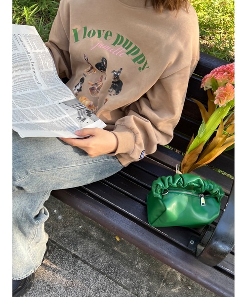 JUMELLE（ジュメロ）の「ｂｕｄｄｙスウェット（スウェット・レディース・グレー/ブラウン・FREE）」の3枚目の写真