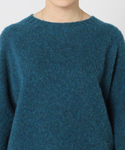 Harley of Scotland(ハーレーオブスコットランド)の「【HARLEY/ ハーレー】CREW NECK SWEATER:クルーネックセーター(ニット/セーター・レディース・サックスブルー/グリーン/パープル/オレンジ・FREE)」の18枚目の写真