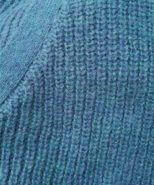 mi via loca（ミヴィアロカ）の「ミックスニットVネックビッグカーディガン（カーディガン/ボレロ・レディース・ブルー/オレンジ/ブラウン・FREE）」の21枚目の写真