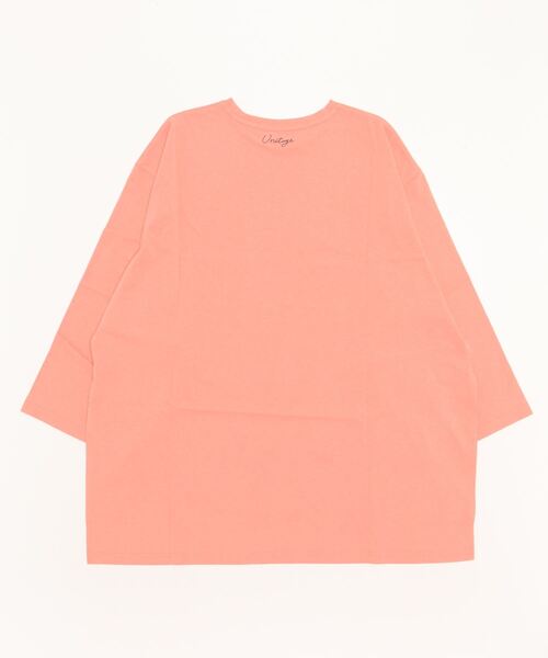 Unitage(ユニテージ)の「刺繍ロゴチュニックT(Tシャツ/カットソー・レディース・ライトグリーン/ピンク・FREE)」の12枚目の写真