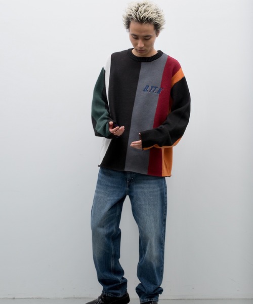 D.TT.K（ディティーティーケー）の「D.TT.K　MULTI BAR KNIT（ニット/セーター・メンズ・その他1/その他2・MEDIUM/LARGE/X-LARGE）」の10枚目の写真