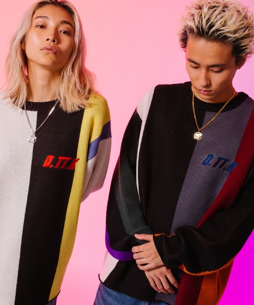 D.TT.K（ディティーティーケー）の「D.TT.K　MULTI BAR KNIT（ニット/セーター・メンズ・その他1/その他2・MEDIUM/LARGE/X-LARGE）」の3枚目の写真