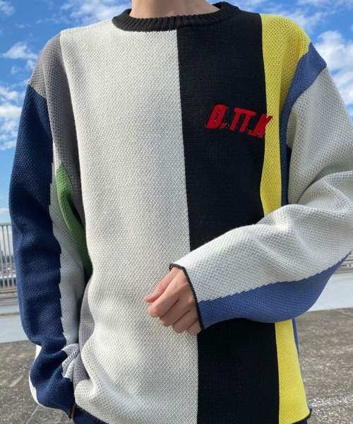 D.TT.K（ディティーティーケー）の「D.TT.K MULTI BAR KNIT
