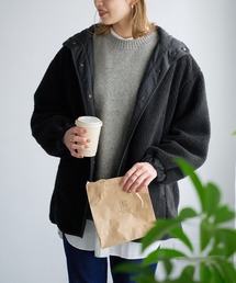 リバーシブルボアブルゾン