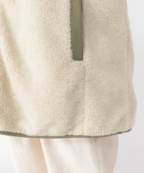 studio CLIP（スタディオクリップ）の「リバーシブルボアブルゾン（ブルゾン・レディース・ブラック/グレー/ベージュ・MEDIUM/LARGE/PF）」の6枚目の写真