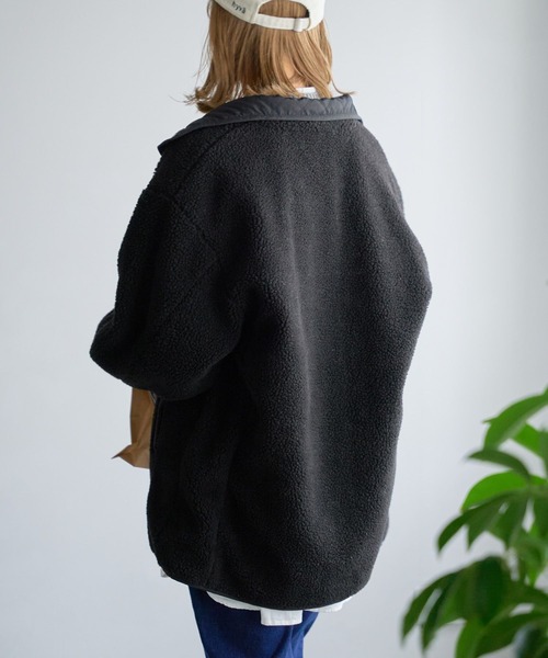 studio CLIP（スタディオクリップ）の「リバーシブルボアブルゾン（ブルゾン・レディース・ブラック/グレー/ベージュ・MEDIUM/LARGE/PF）」の20枚目の写真