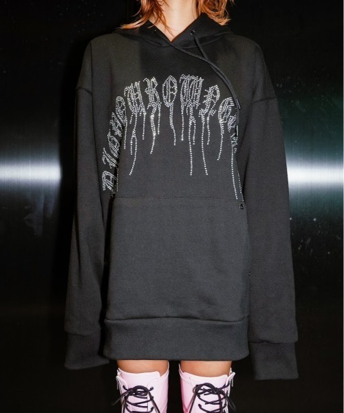 DIG YOUR OWN GRAVE ラインストーンゲームシャツXU DOG Never