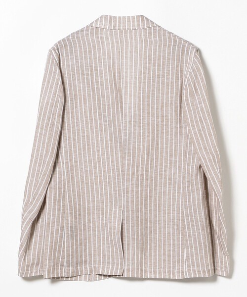 GIANNETTO（ジャンネット）の「GIANNETTO × Brilla per il gusto / 別注 リネン ストライプ ジャケット（テーラードジャケット・メンズ・ベージュ・48）」の13枚目の写真