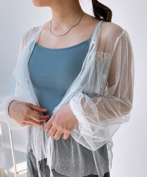 AS KNOW AS plus（アズノゥアズプラス）の「○カップ付きフライスキャミソール（キャミソール・レディース・ライトブラウン/ライトグリーン/キナリ/ブラック/ブルー/テラコッタ/グレイッシュベージュ/チャコールグレー/レッド/ブルー系/イエロー系/イエロー/ベージュ・FREE）」の10枚目の写真