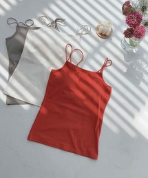 AS KNOW AS plus | ○カップ付きフライスキャミソール(キャミソール)