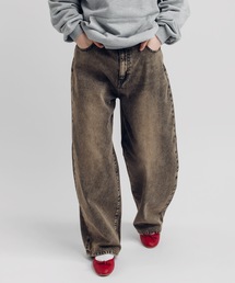 MUHET（ミュエータ）の「【NEW COLOR】ハイウエストコクーンデニムパンツ（デニムパンツ）」
