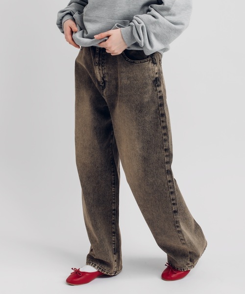 MUHET（ミュエータ）の「【NEW COLOR】ハイウエストコクーンデニムパンツ（デニムパンツ・レディース・ライトインディゴブルー/カーキ/ナチュラル/チャコールグレー/ダークブルー/サックスブルー/ブラック・SMALL/X-LARGE/MEDIUM/X-SMALL）」の22枚目の写真