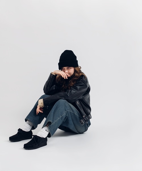 MUHET（ミュエータ）の「【NEW COLOR】ハイウエストコクーンデニムパンツ（デニムパンツ・レディース・ライトインディゴブルー/カーキ/ナチュラル/チャコールグレー/ダークブルー/サックスブルー/ブラック・SMALL/X-LARGE/MEDIUM/X-SMALL）」の12枚目の写真