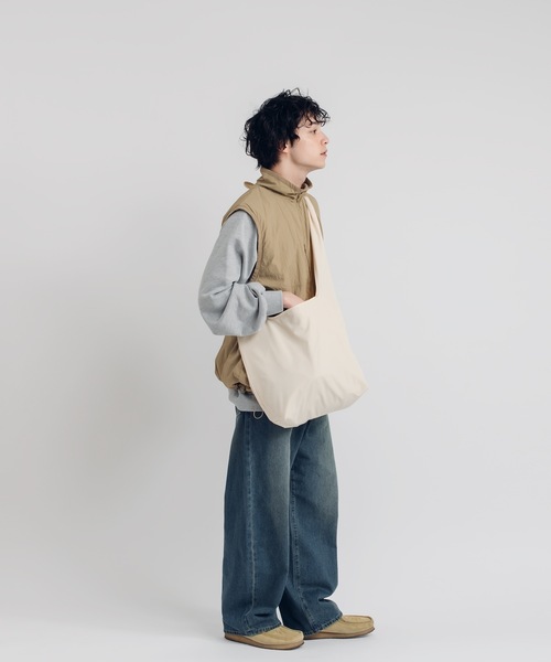 MUHET（ミュエータ）の「【NEW COLOR】ハイウエストコクーンデニムパンツ（デニムパンツ・レディース・ライトインディゴブルー/カーキ/ナチュラル/チャコールグレー/ダークブルー/サックスブルー/ブラック・SMALL/X-LARGE/MEDIUM/X-SMALL）」の18枚目の写真