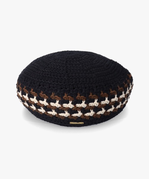 kaorinomori(カオリノモリ)の「kaorinomori ハレベレー(ハンチング/ベレー帽・レディース・ブラック/ベージュ・M/57.5cm)」の10枚目の写真