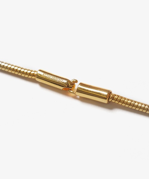 ATTACHMENT（アタッチメント）の「ブラス スネーク チェーンネックレス  /  BRASS SNAKE CHAIN NECKLACE（ネックレス・メンズ・シルバー・S/M）」の7枚目の写真