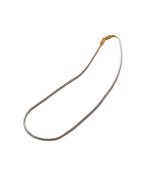 ATTACHMENT（アタッチメント）の「ブラス スネーク チェーンネックレス  /  BRASS SNAKE CHAIN NECKLACE（ネックレス・メンズ・シルバー・S/M）」の6枚目の写真