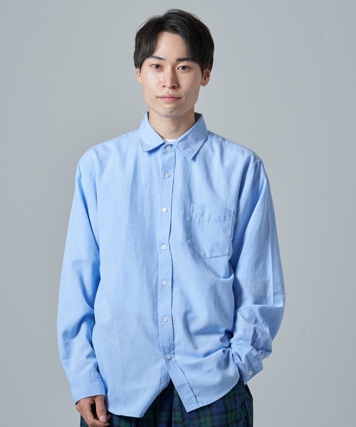 CORISCO（コリスコ）の「オックスレギュラーシャツ(M1)（シャツ/ブラウス・メンズ・ホワイト/ブラック/ネイビー/サックスブルー・MEDIUM/LARGE/X-LARGE）」の4枚目の写真
