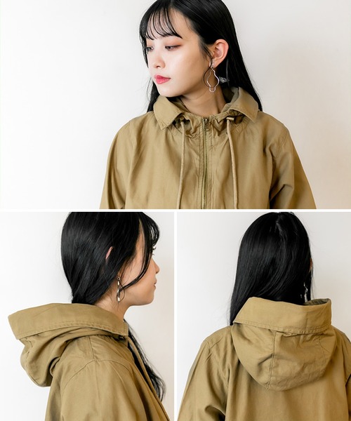 atONE 裾タックフードジャケット（マウンテンパーカー）｜atONE