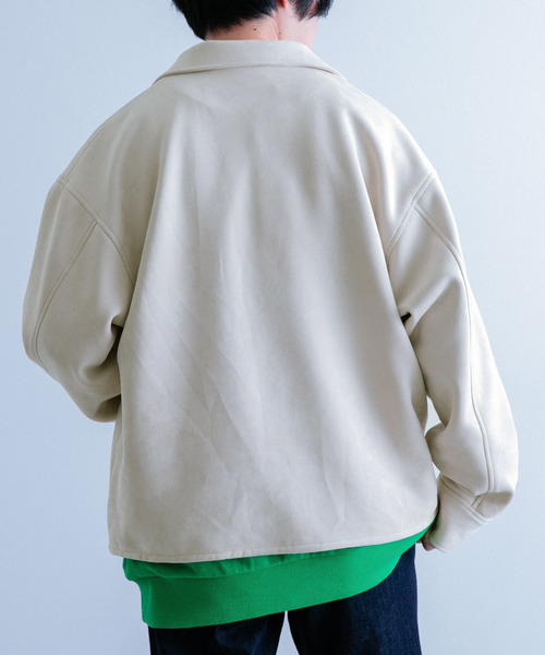 ITEMS URBANRESEARCH（アイテムズ アーバンリサーチ）の「フェイクスエード ZIP UP ジャケット（その他アウター・メンズ・ブルー/グリーン/ベージュ・MEDIUM/LARGE）」の8枚目の写真