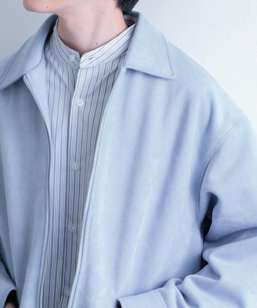 ITEMS URBANRESEARCH（アイテムズ アーバンリサーチ）の「フェイクスエード ZIP UP ジャケット（その他アウター・メンズ・ブルー/グリーン/ベージュ・MEDIUM/LARGE）」の12枚目の写真