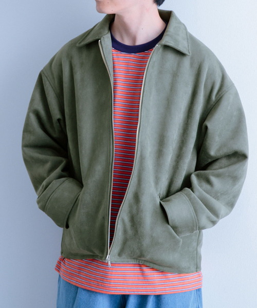 ITEMS URBANRESEARCH（アイテムズ アーバンリサーチ）の「フェイクスエード ZIP UP ジャケット（その他アウター・メンズ・ブルー/グリーン/ベージュ・MEDIUM/LARGE）」の22枚目の写真