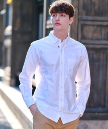 オックスフォード ラウンドカラーシャツ