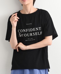 フレアースリーブロゴＴシャツ