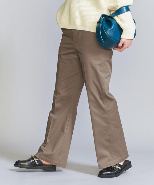 Beauty&Youth UNITED ARROWS コットンチノフレアパンツ BEAUTY&YOUTH UNITED ARROWS（ビューティーアンドユース