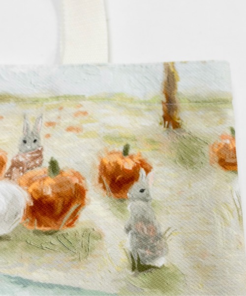 LA POMME petit(ラポミ・プチ)の「LA POMME petit (ラポミ・プチ)オリジナル手描きペイントデザイントートバッグ /Original Painting Tote bag(トートバッグ・レディース・ピンク/ブルー・FREE)」の10枚目の写真