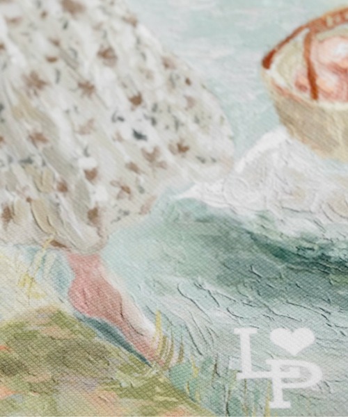LA POMME petit(ラポミ・プチ)の「LA POMME petit (ラポミ・プチ)オリジナル手描きペイントデザイントートバッグ /Original Painting Tote bag(トートバッグ・レディース・ピンク/ブルー・FREE)」の13枚目の写真
