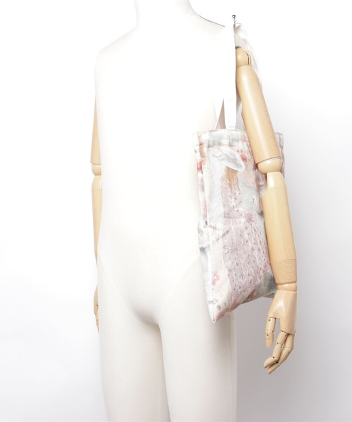 LA POMME petit(ラポミ・プチ)の「LA POMME petit (ラポミ・プチ)オリジナル手描きペイントデザイントートバッグ /Original Painting Tote bag(トートバッグ・レディース・ピンク/ブルー・FREE)」の15枚目の写真