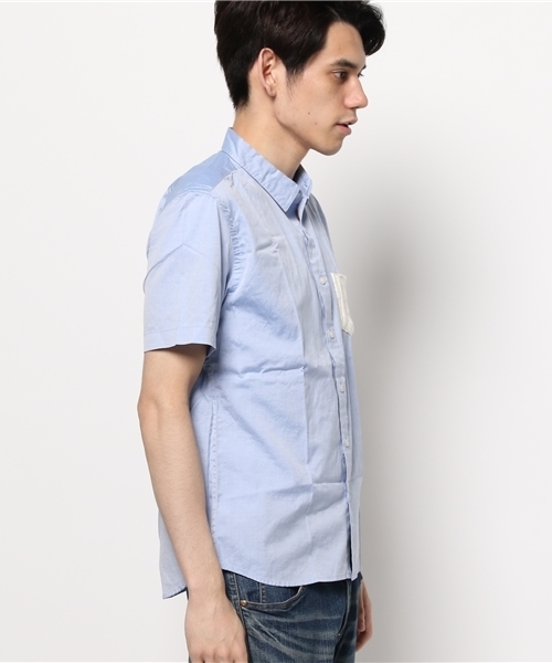 OUTLET（アウトレット）の「【Ciaopanic】ピンOXポケツキシャツSS（シャツ/ブラウス・メンズ・ブルー/ホワイト・MEDIUM/LARGE）」の11枚目の写真