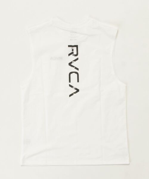 RVCA(ルーカ)の「【ムラサキスポーツ別注】RVCA/ルーカ ユーティリティ/水陸両用 ブランドロゴ ラッシュガード/バックプリントタンクトップ BD041-P35(ラッシュガード・メンズ・ホワイト/ブラック・S/M/L)」の3枚目の写真
